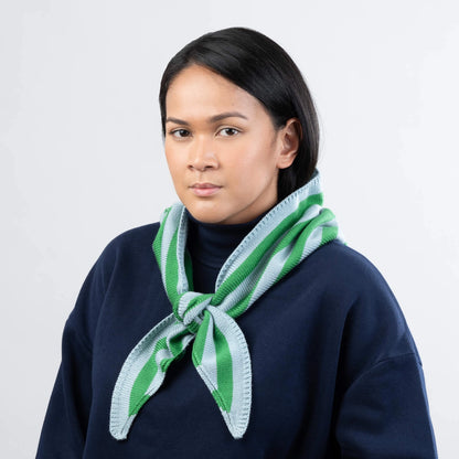 Simple Stripe Triangle Scarf