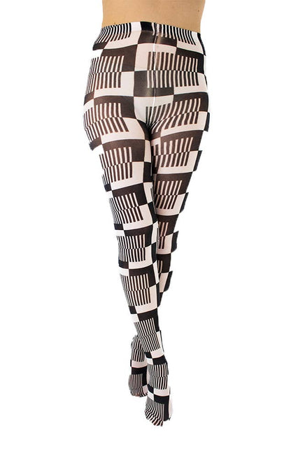 Monochrome Cube Tights
