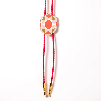 Quilt Cameo Bolo Tie