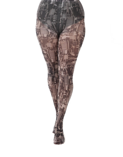 Skyline Printed Tights