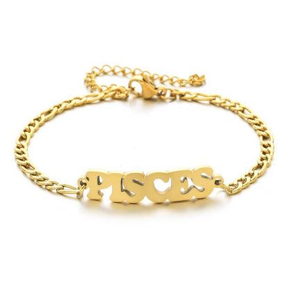 Zodiac Pendant Bracelet