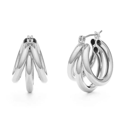 Vintage Style Triple Hoops
