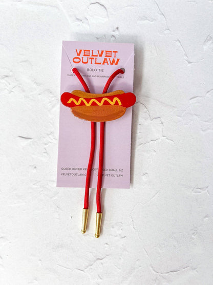 Hot Dog Bolo Tie