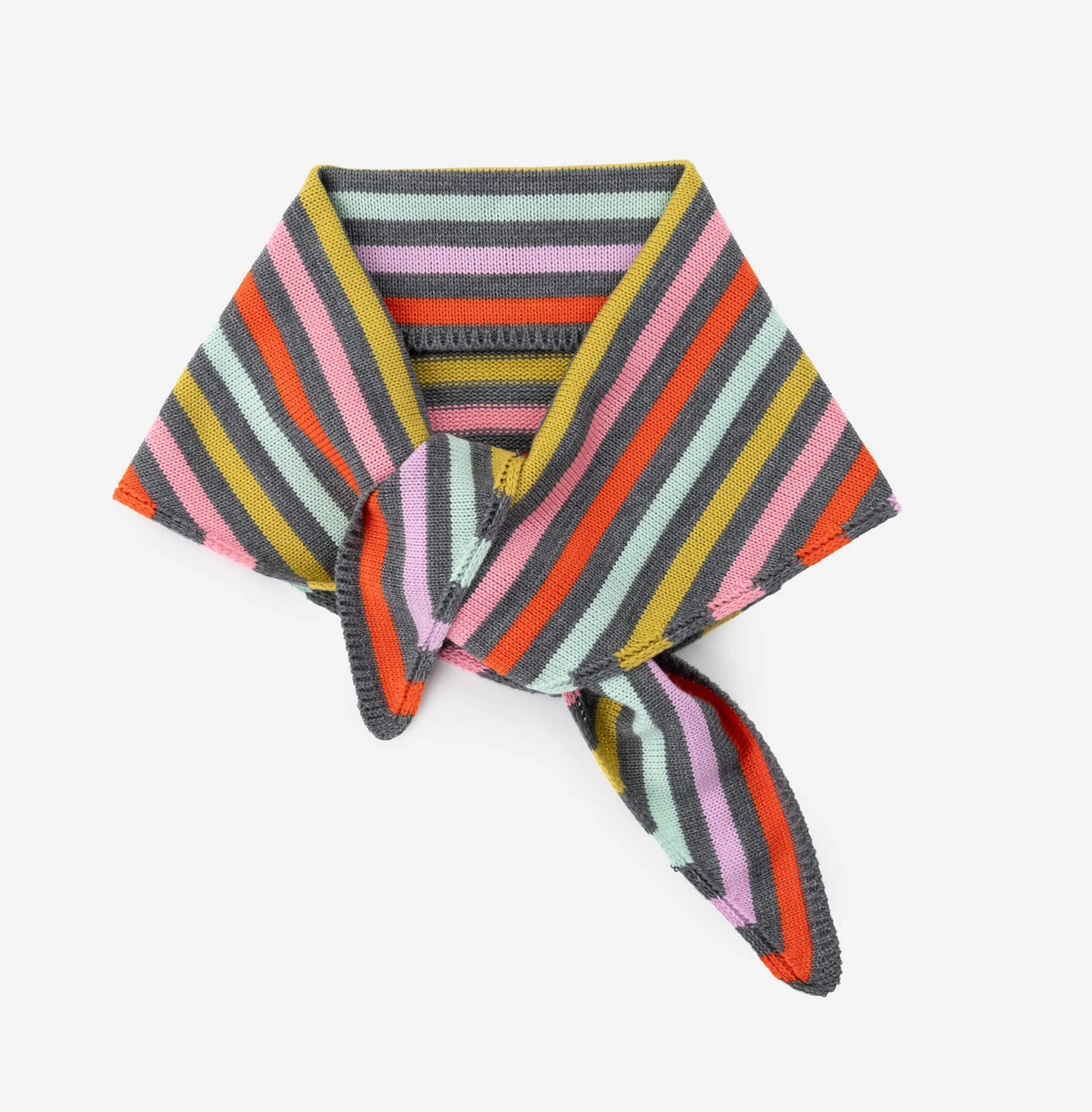 Color Stripe Triangle Scarf