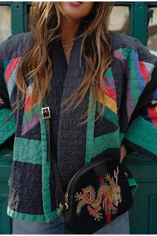 Granny's Square Patchwork Coat