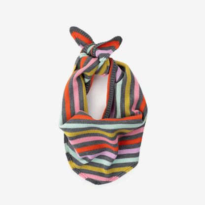 Color Stripe Triangle Scarf