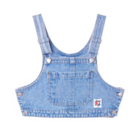 Cropped Overall Denim Top