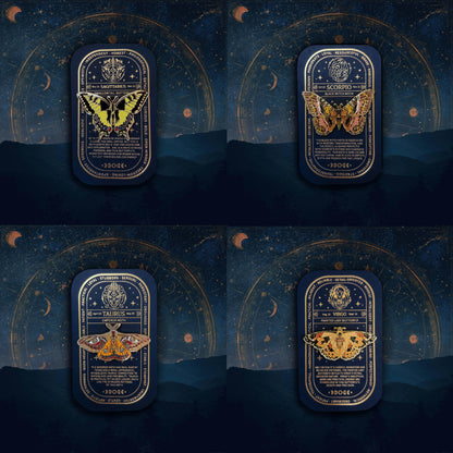 Zodiac Butterfly and Moth Pins