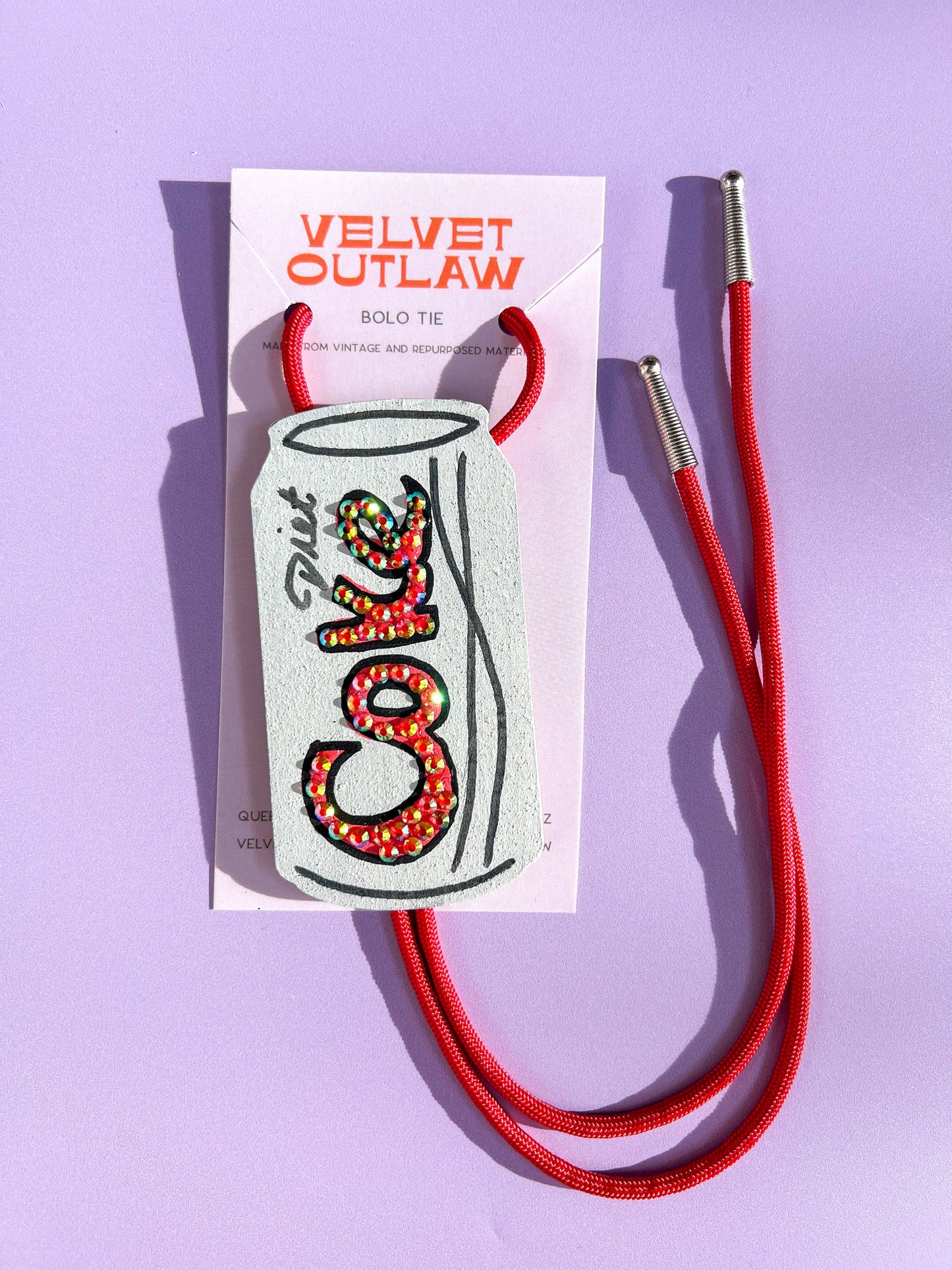 Diet Coke Bolo Tie / Mini Wall Hanging