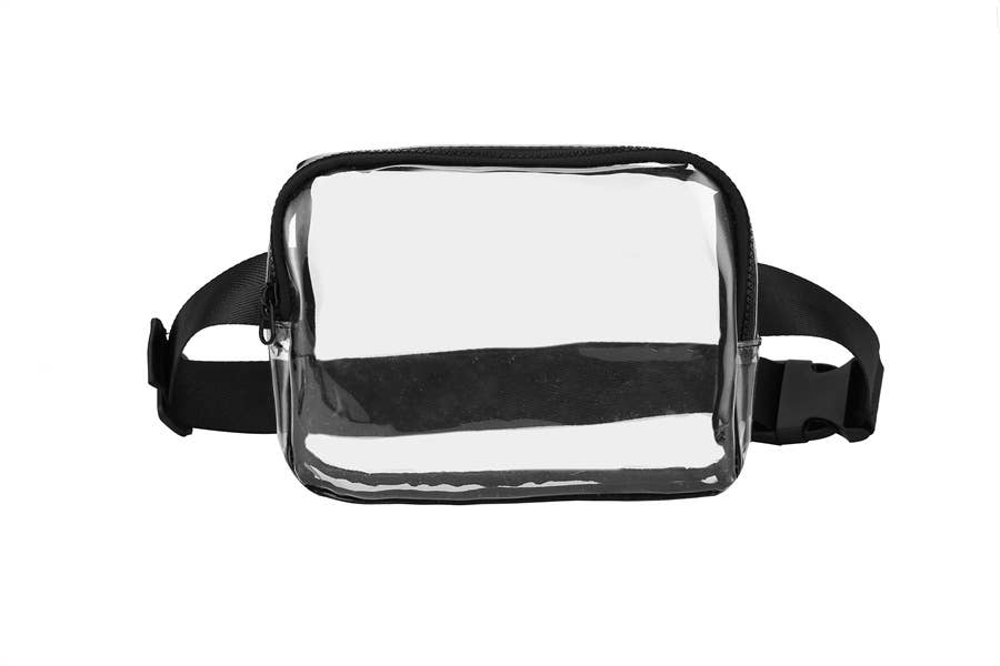 Clear See Thru Plastic Belt Waist Handbag