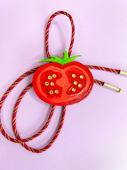 Summer Tomato Bolo Tie