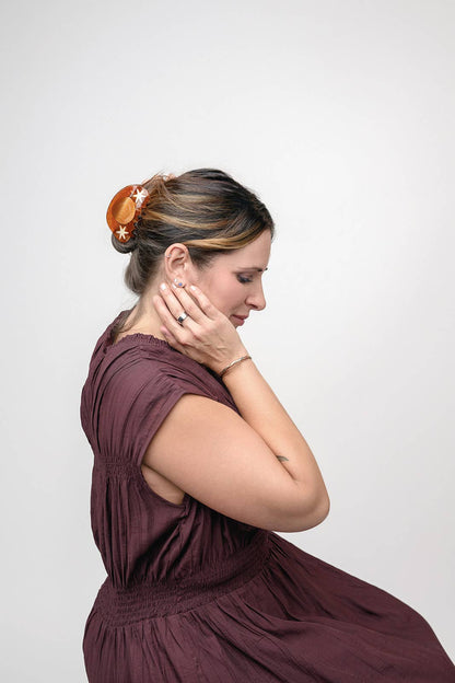 Hemera Golden Astrology Hair Claw