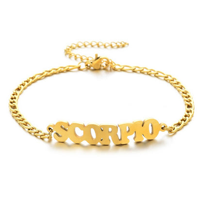 Zodiac Pendant Bracelet