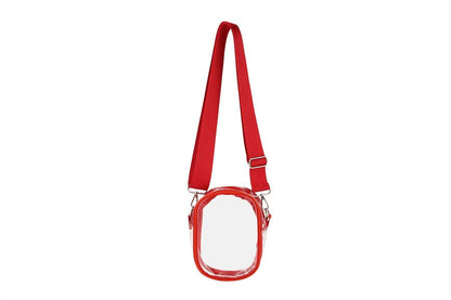 Clear see Thru Crossbody Fashion Handbag