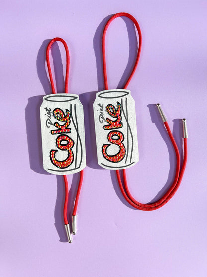 Diet Coke Bolo Tie / Mini Wall Hanging