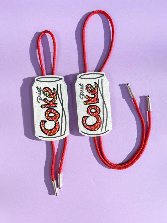 Diet Coke Bolo Tie / Mini Wall Hanging
