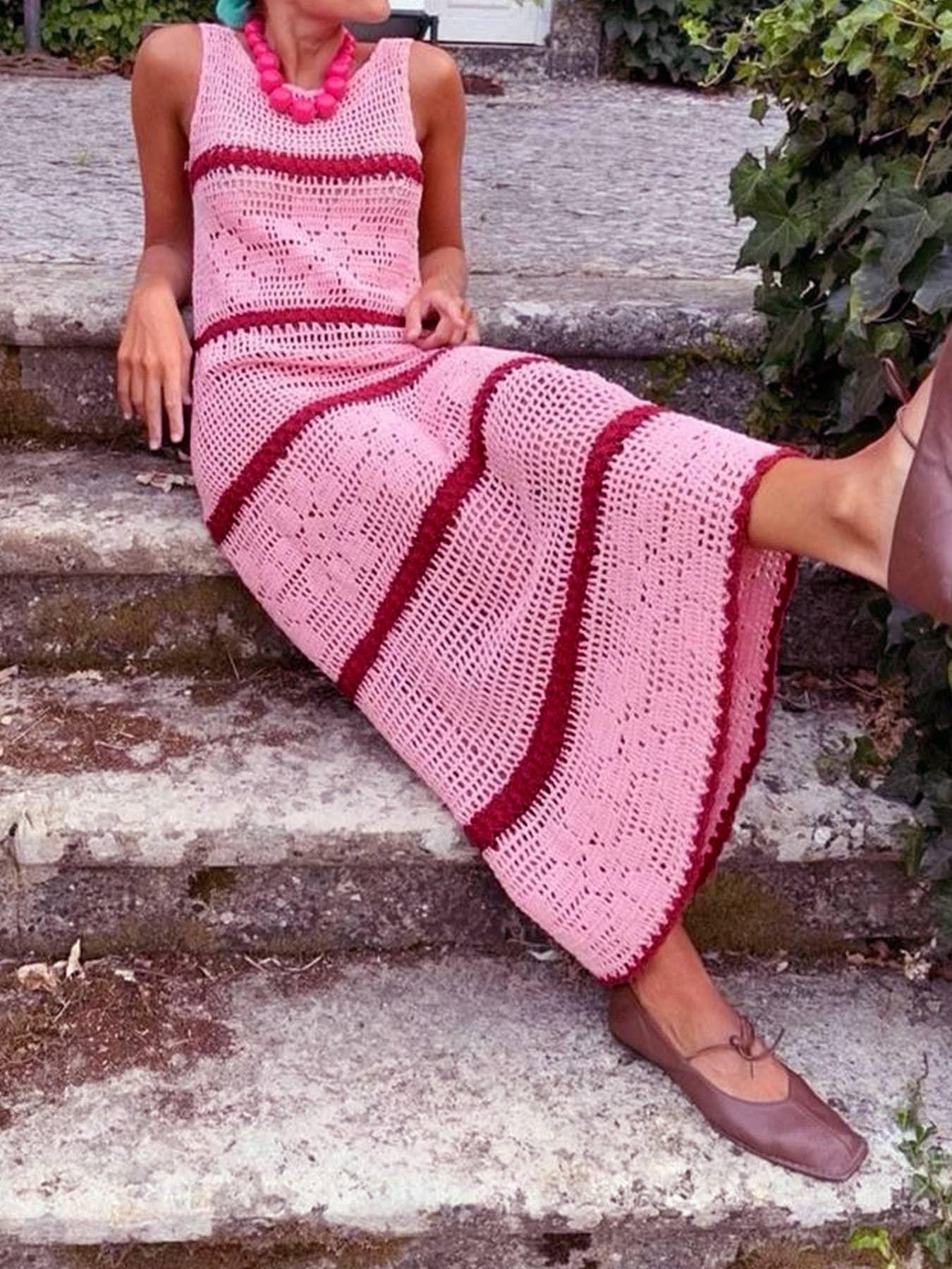 Shari Elf Crochet Dress