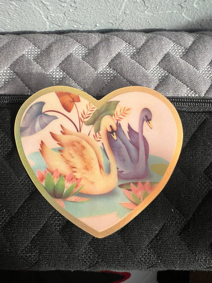 Swan Friends Sticker