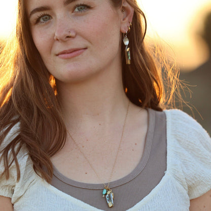 The Billie Earrings (Abalone)