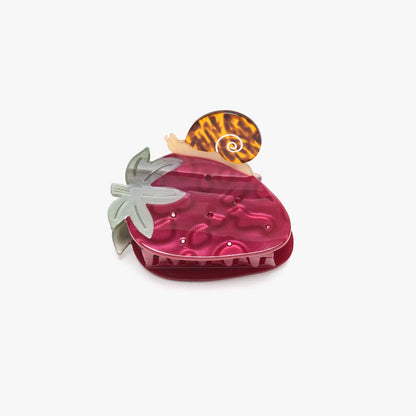 Strawberry Snail Hair Claw