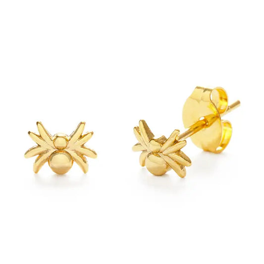 Tiny Garden Spider Stud Earrings