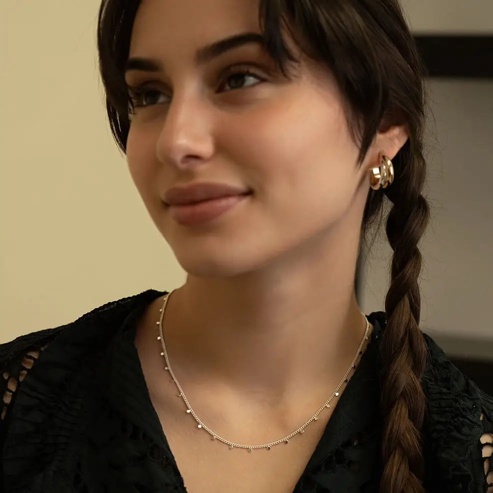 Tiny Dot Chain Necklace