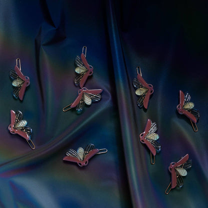 Glow in the Dark Firefly Barrette Set
