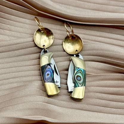 The Billie Earrings (Abalone)