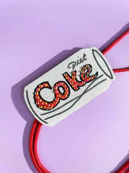 Diet Coke Bolo Tie / Mini Wall Hanging
