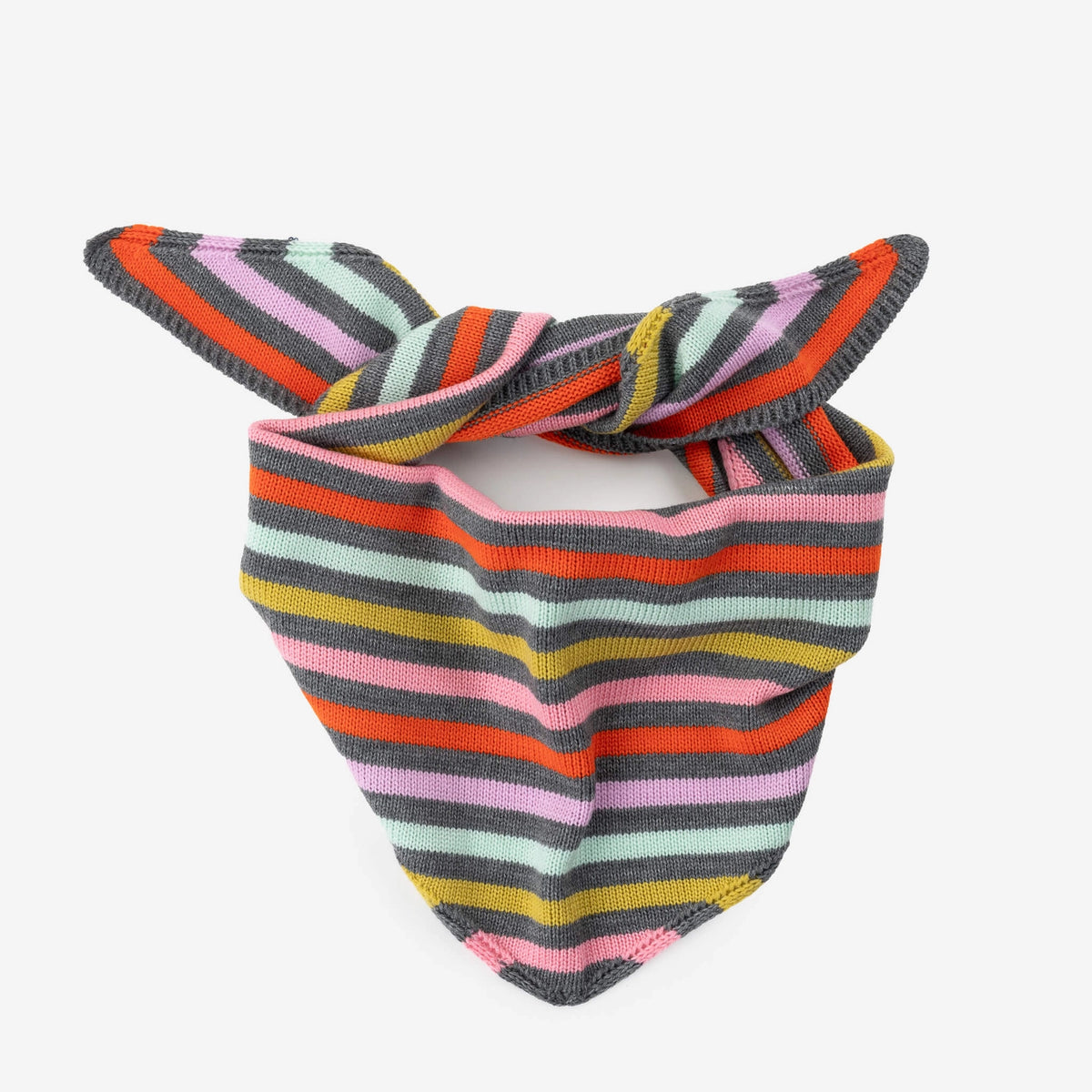 Color Stripe Triangle Scarf