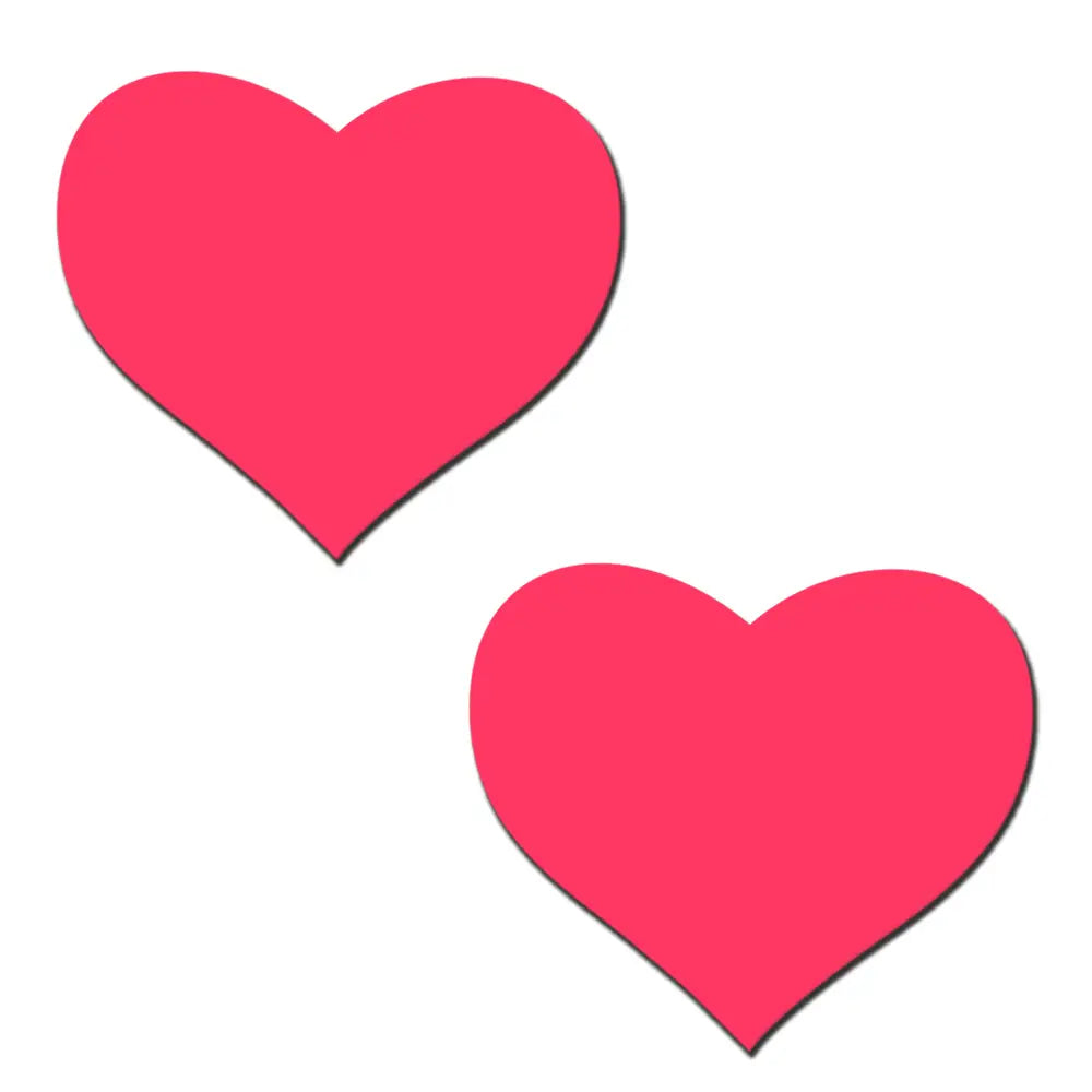Glow-in-the-Dark Neon Heart Pasties