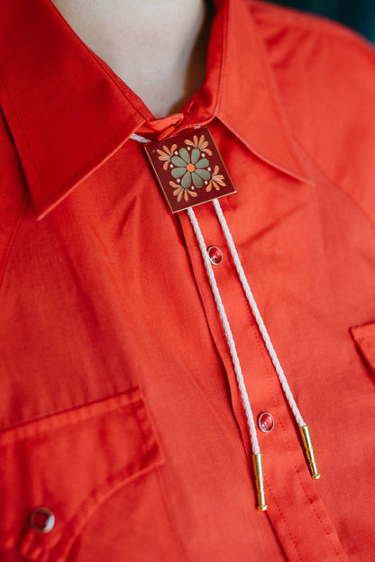 Mexican Tile Bolo Tie with Marisol Ortega