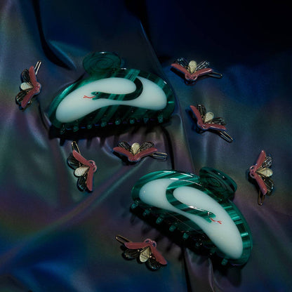 Glow in the Dark Firefly Barrette Set