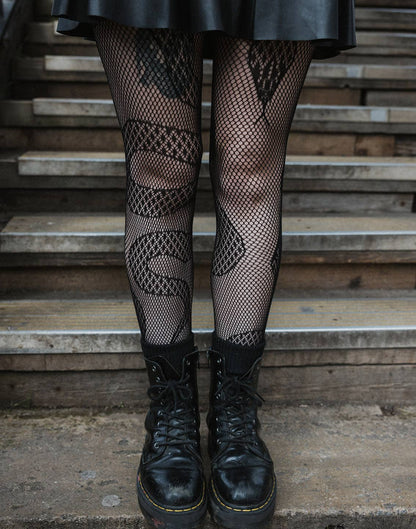 Snake Net Tights