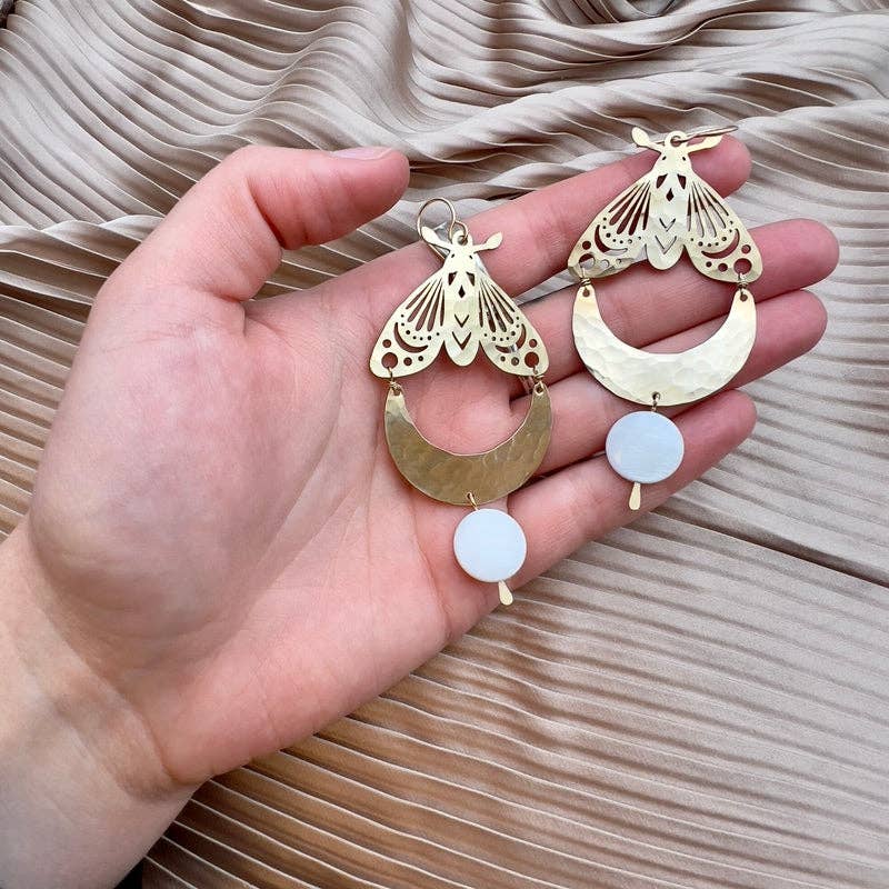 Luna Moth Earrings