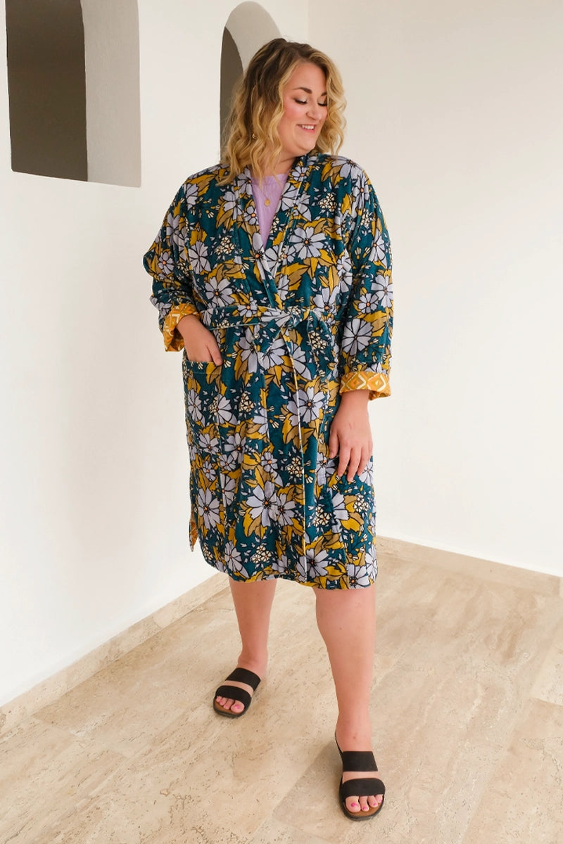 Dinah Velvet Reversible Robe