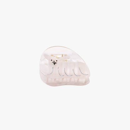 Lhasa Cute White Dog Claw Clip