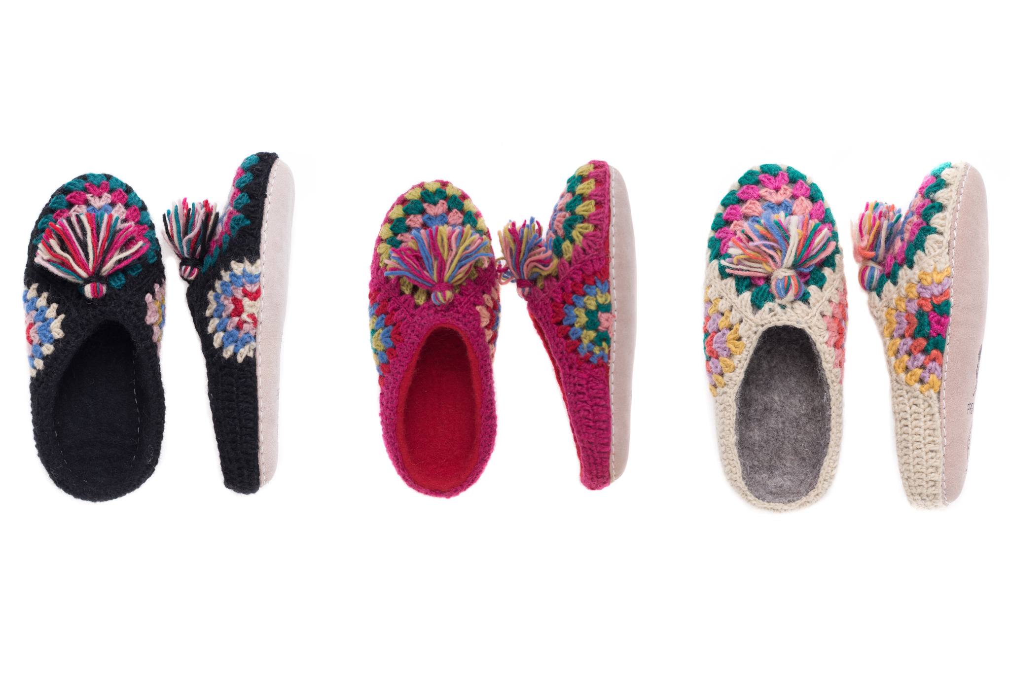 Granny Square Slippers