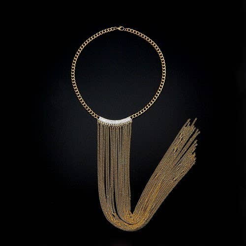 Long Fringe Necklace