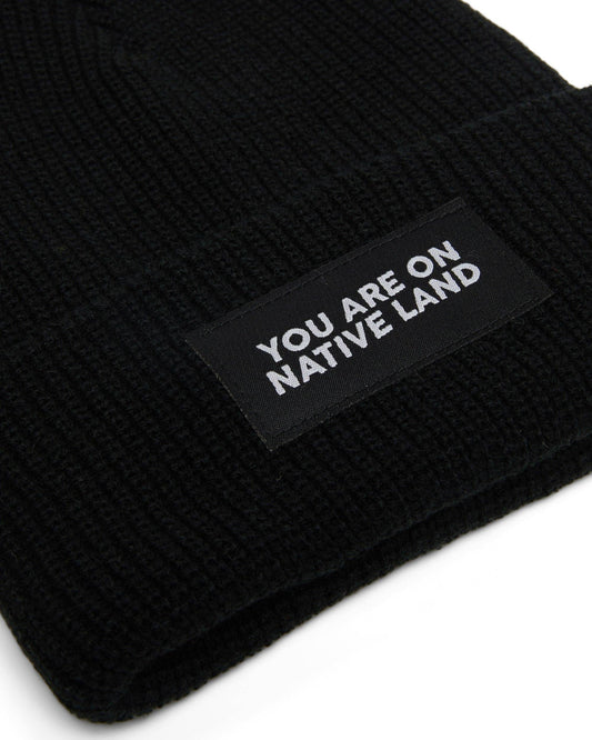 'You Are On Native Land' Beanie