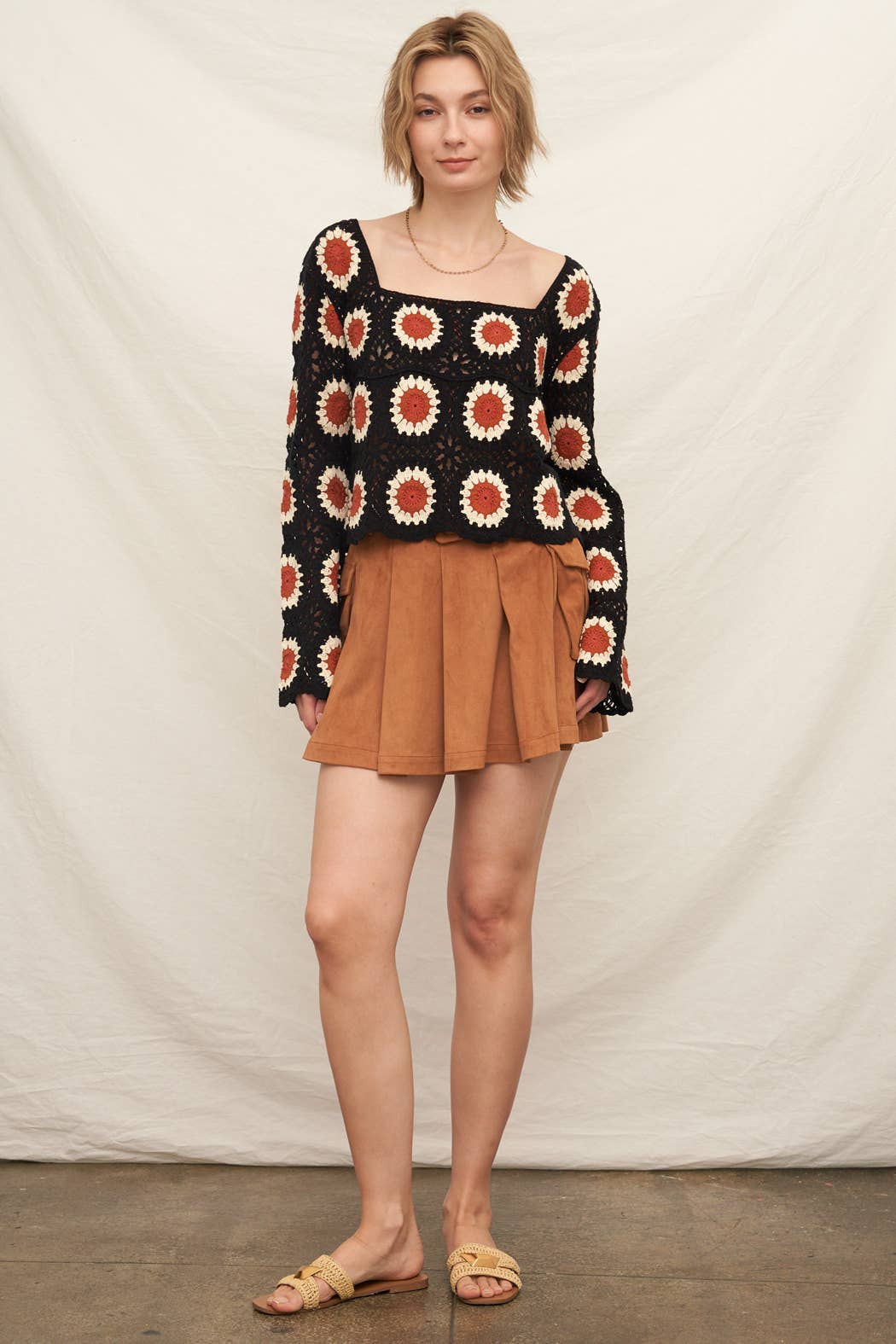 Sunflower Patch Crochet Top