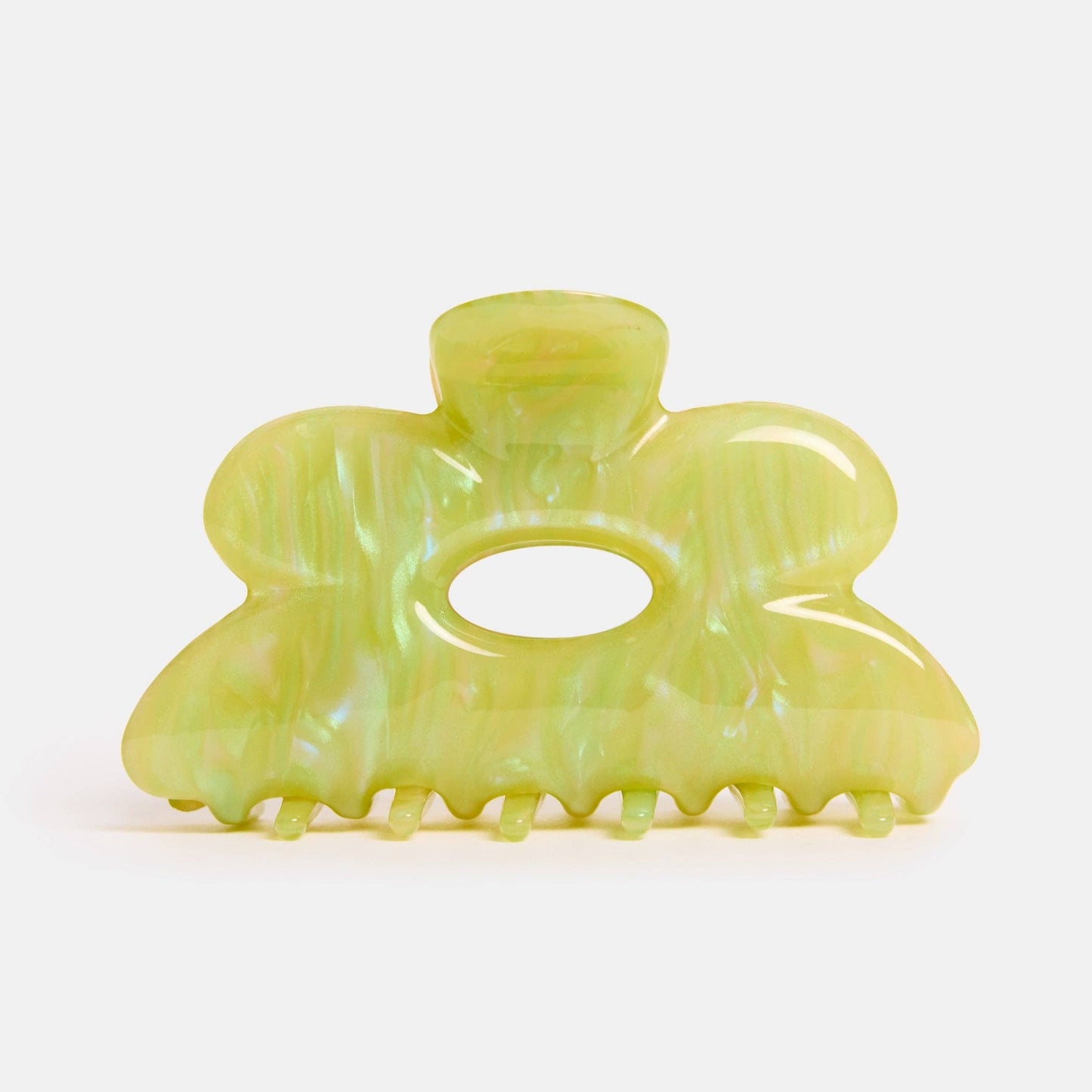 Jade Swirl Flower Claw