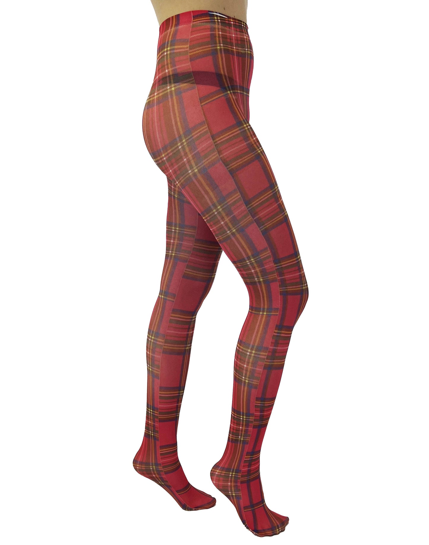 Original Red Tartan Printed Tights