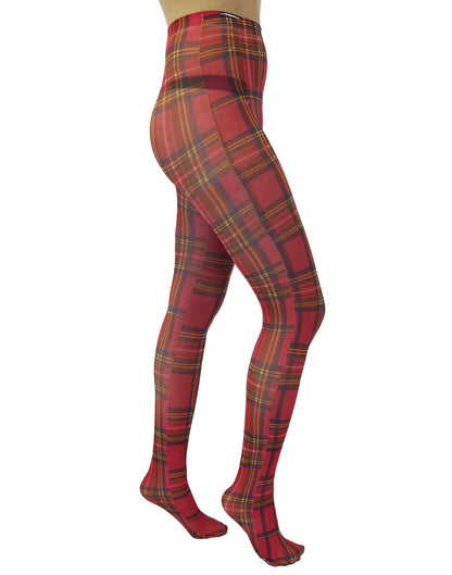 Original Red Tartan Printed Tights