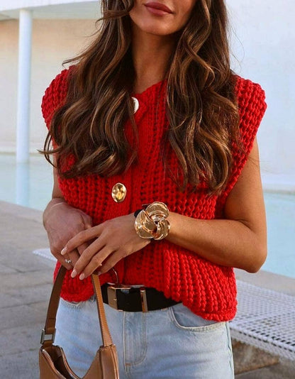 Travel Section Knit Vest