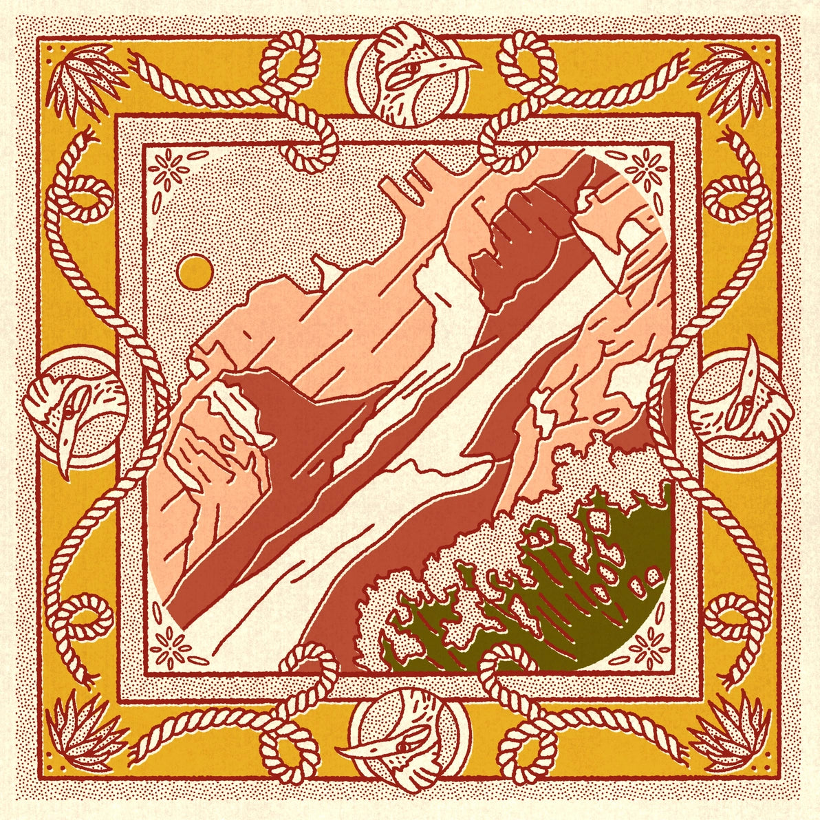 Bandana designed by Caroline Clark