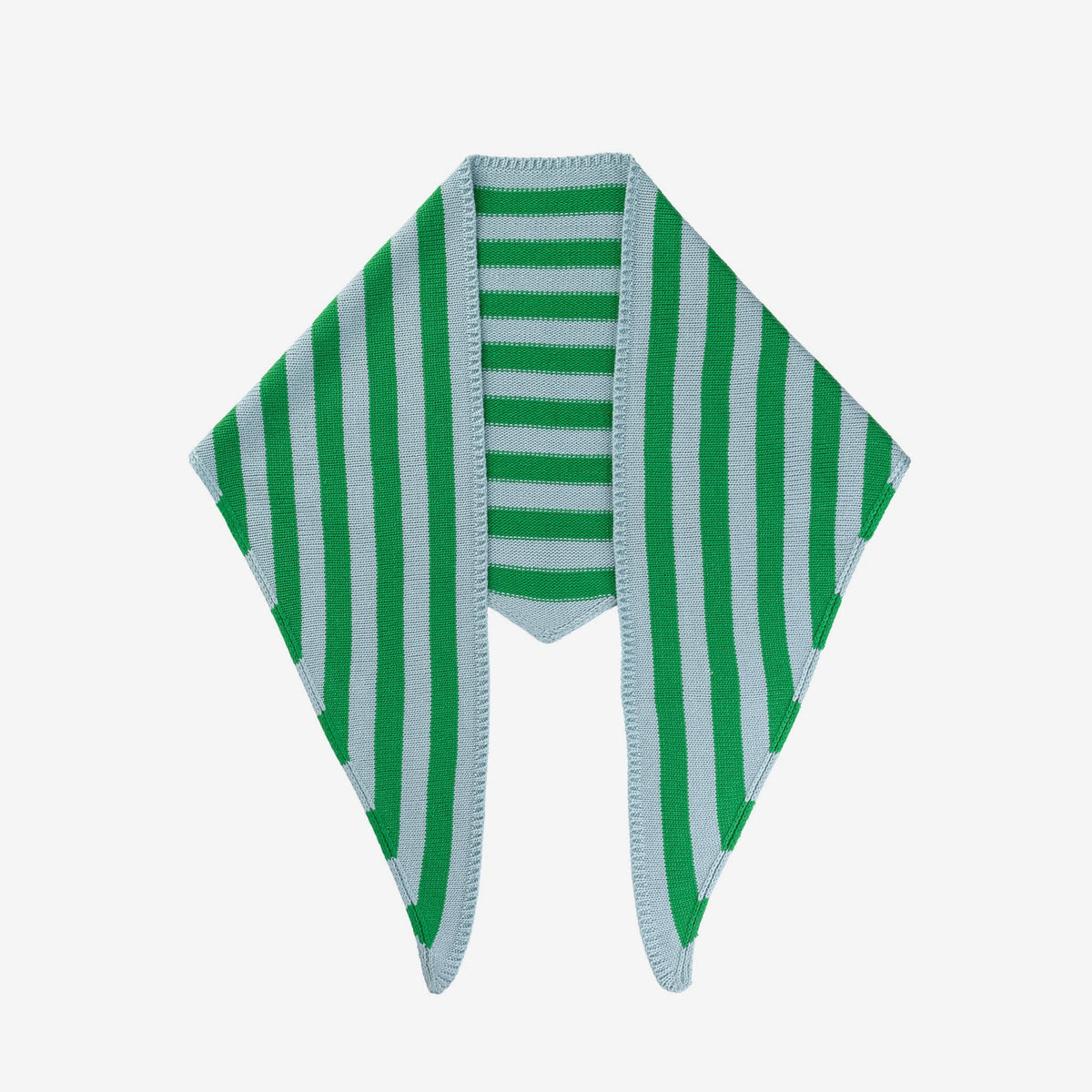 Simple Stripe Triangle Scarf