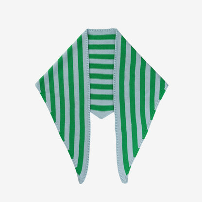 Simple Stripe Triangle Scarf