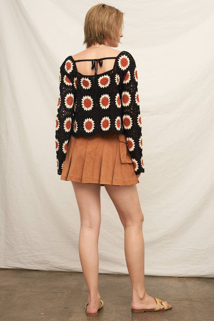 Sunflower Patch Crochet Top