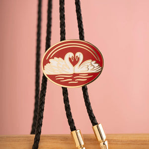 Swan Bolo Tie